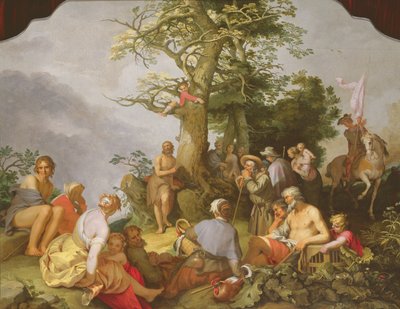 St. John the Baptist preaching by Abraham Bloemaert